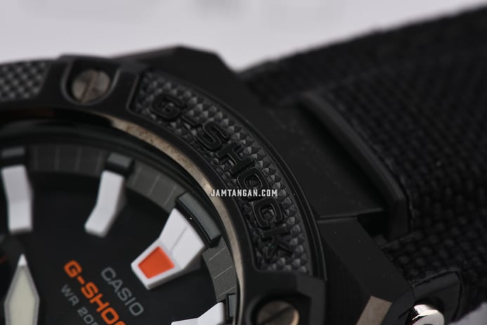 Casio G-Shock G-Steel GST-S130BC-1ADR Men Black Digital Analog Dial Black Nylon Strap