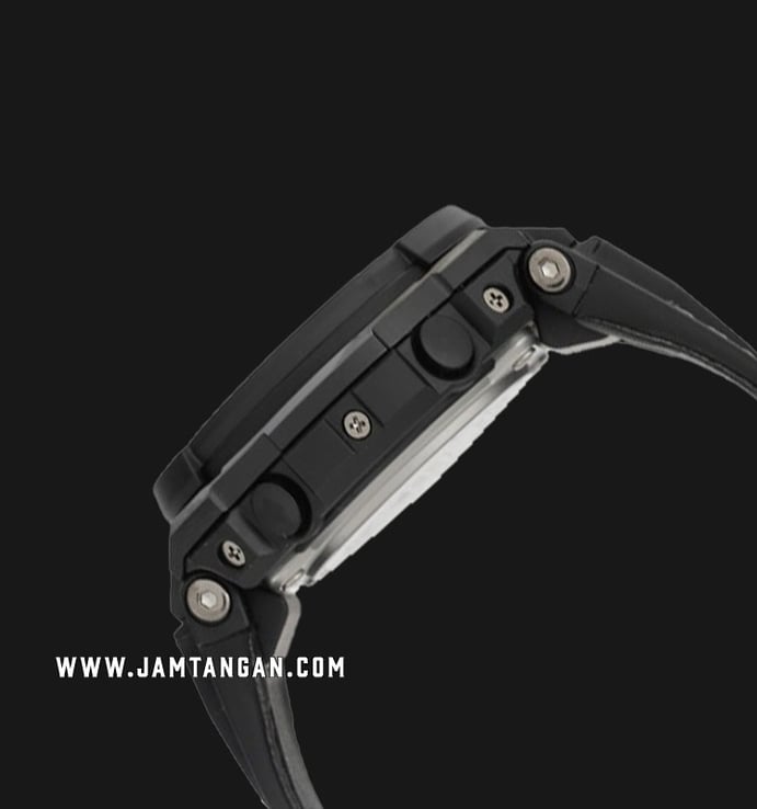 Casio G-Shock GST-S300GL-1ADR G-Steel Men Digital Analog Dial Black Leather Strap