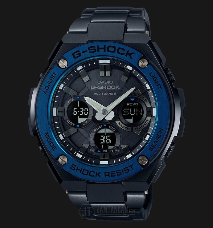 Casio G-Shock GST-W110BD-1A2JF Water Resistant 200M Stainless Steel Strap (JDM)
