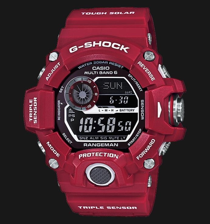 Casio G-Shock RANGEMAN GW-9400RD-4DR Digital Dial Red Resin Strap