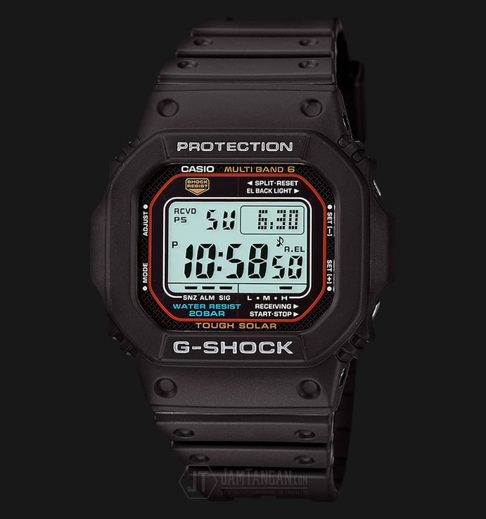 Casio G-Shock GW-M5610-1JF Multi Band Water Resistant 200M Resin Band (JDM) 