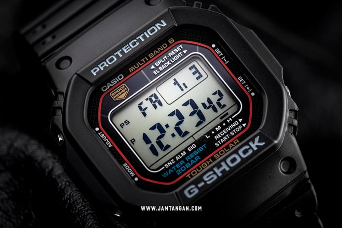 Casio G-Shock GW-M5610-1JF Multi Band Water Resistant 200M Resin Band (JDM)