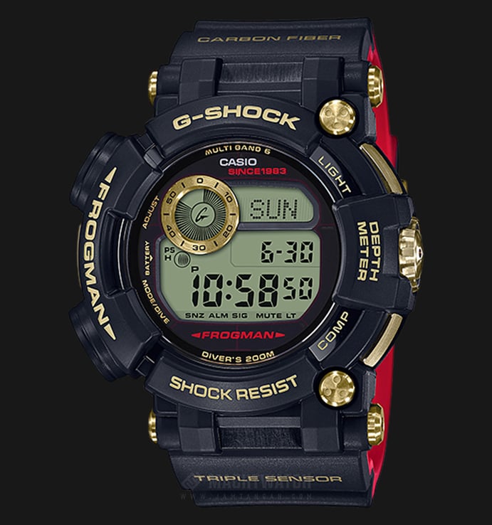 Casio G-Shock Frogman Professional GWF-D1035B-1JR Men Digital Dial Black Resin Strap