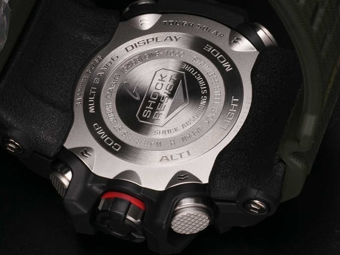 Casio G-Shock Mudmaster GWG-1000-1A3JF Triple Sensor Digital Analog Dial Resin Band