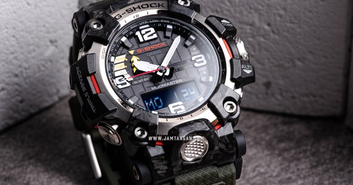 Casio G-Shock Mudmaster GWG-2000-1A3DR Master of G-Land Carbon Core Guard Green Resin Band