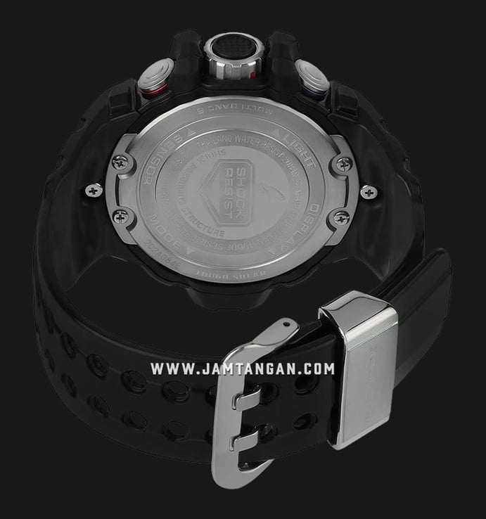 Casio G-Shock GULFMASTER GWN-1000B-1BDR Digital Analog Dial Black Resin Strap