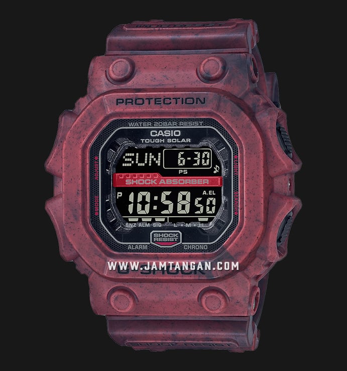 Casio G-Shock GX-56SL-4JF King Kong Sand and Land Solar Powered Black Digital Dial Red Resin Band