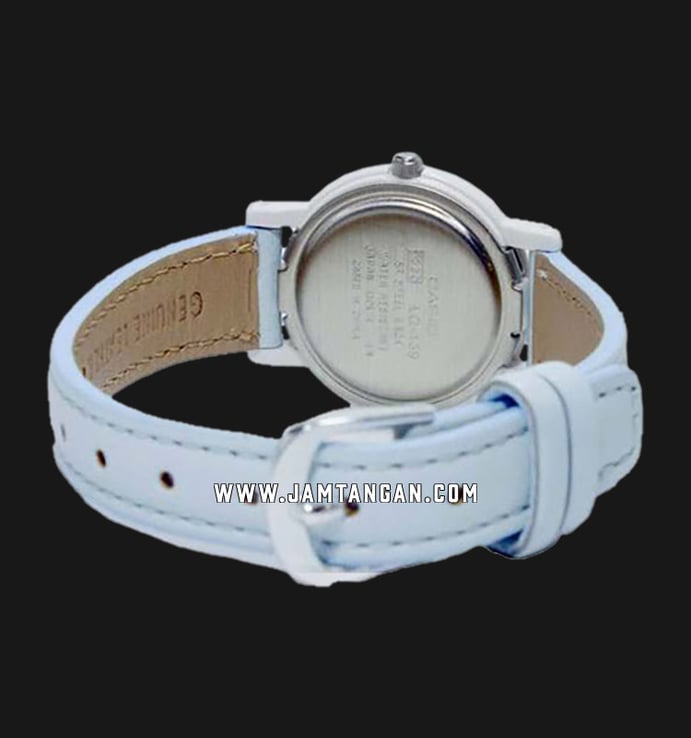Casio General LQ-139L-2BDF White Dial Light Blue Leather Band