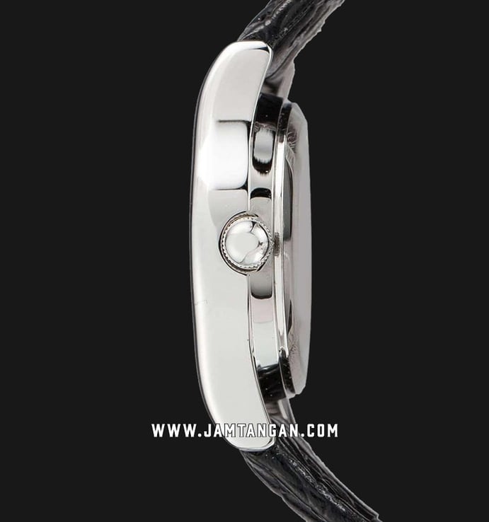 Casio General LTP-1094E-7BRDF Enticer Ladies White Dial Black Leather Band