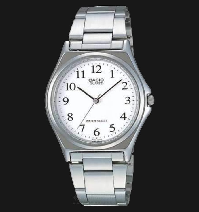 Casio General LTP-1130A-7BRDF Enticer Ladies White Dial Stainless Steel Band