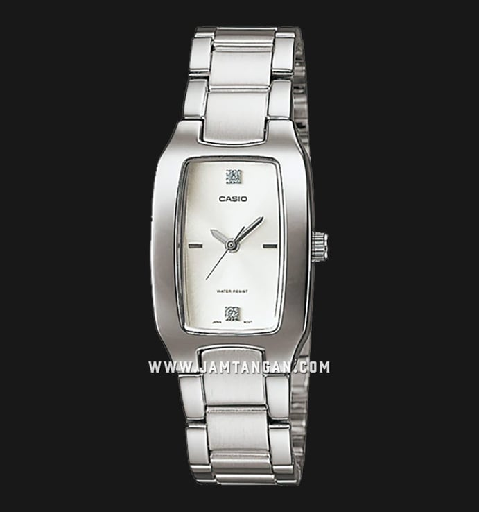 Casio General LTP-1165A-7C2DF Enticer Ladies Silver Dial Stainless Steel Band
