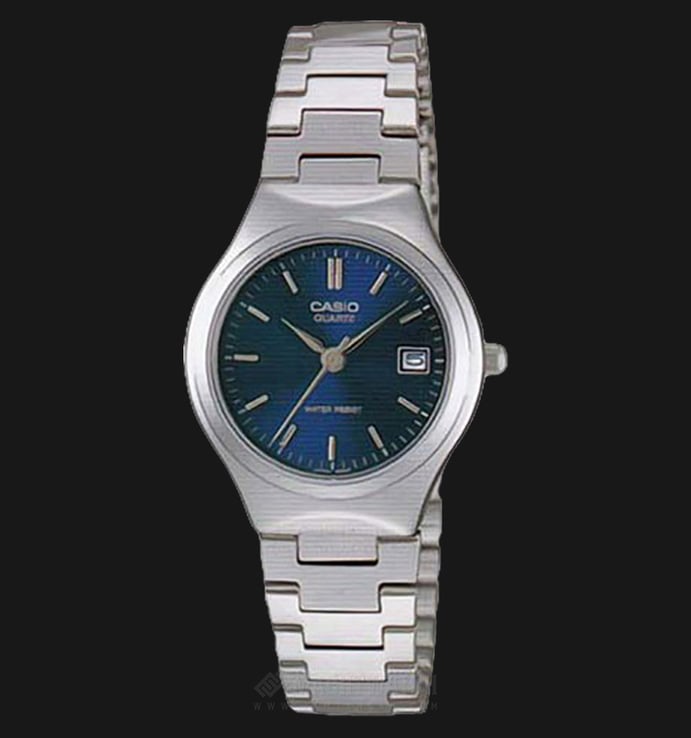 Casio General LTP-1170A-2ARDF Enticer Ladies Blue Dial Stainless Steel Band