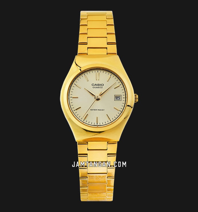 Casio General LTP-1170N-9ARDF Gold Dial Gold Stainless Steel Band