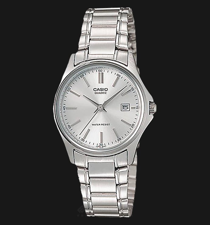 Casio General LTP-1183A-7ADF Ladies Silver Dial Stainless Steel Band
