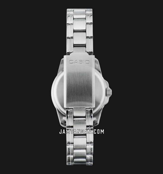 Casio General LTP-1215A-7ADF Enticer Ladies Silver Dial Stainless Steel Band