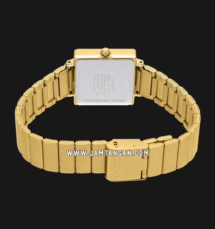 Casio General LTP-E155G-9ADF Enticer Ladies Gold Dial Gold Stainless Steel Strap
