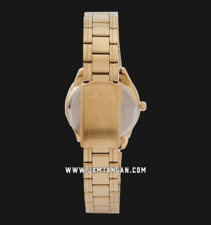 Casio General LTP-V005G-7AUDF White Dial Gold Tone Stainless Steel Strap