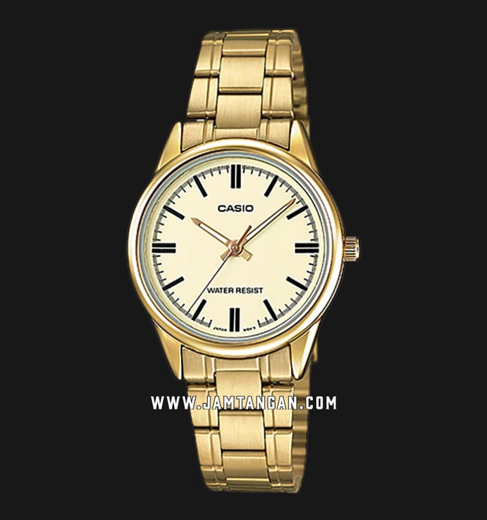 Casio General LTP-V005G-9AUDF Gold Dial Gold Tone Stainless Steel Band