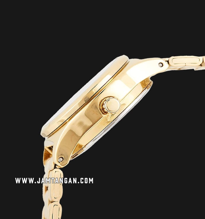 Casio General LTP-V006G-9BUDF Analog Ladies Gold Dial Gold Stainless Steel Band