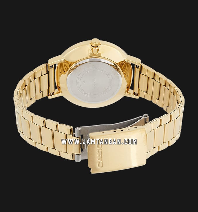 Casio General LTP-VT01G-9BUDF Ladies Light Gold Dial Gold Tone Stainless Steel Band
