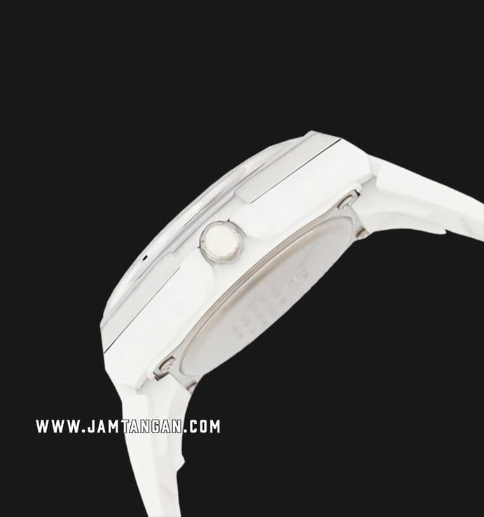 Casio General LWA-300H-7EVDF Silver Dial White Resin Band