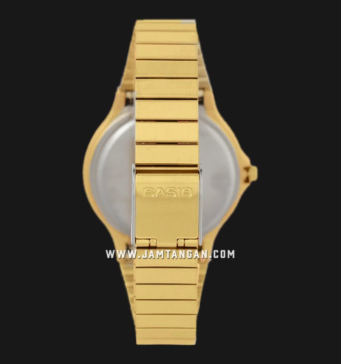 Casio General MQ-24G-9EDF Gold Dial Gold Stainless Steel Band