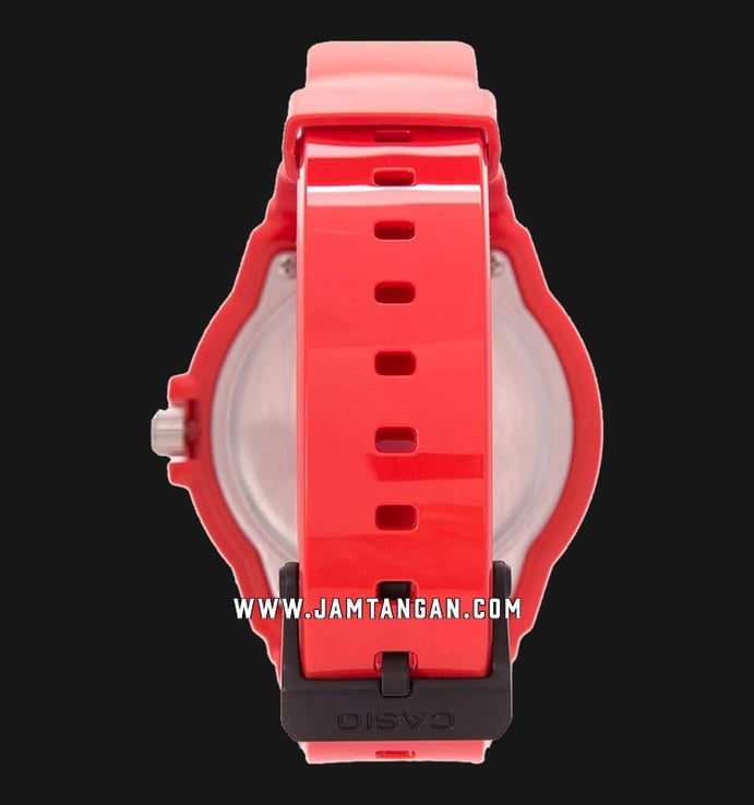 Casio General MRW-200HC-4BVDF Water Resistant 100M Red Resin Band