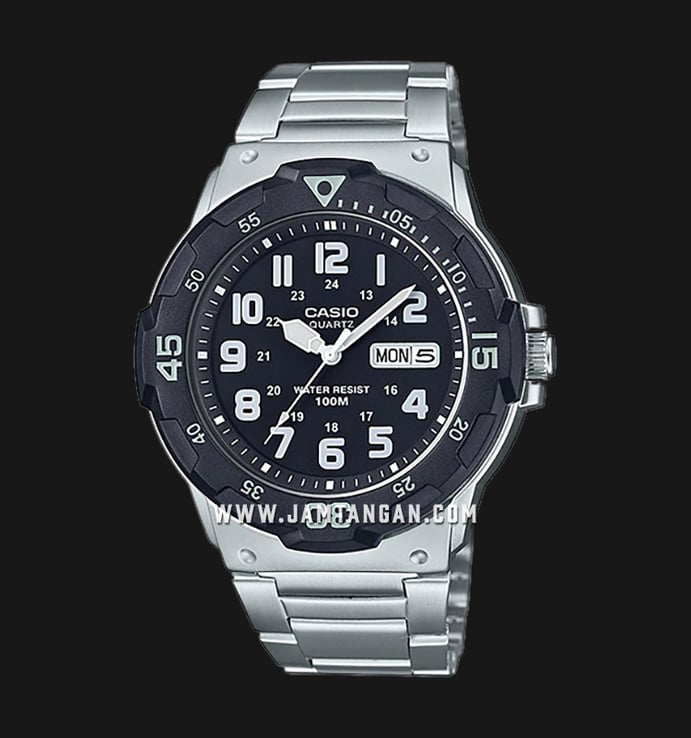 Casio General MRW-200HD-1BVDF Black Dial Stainless Steel Band