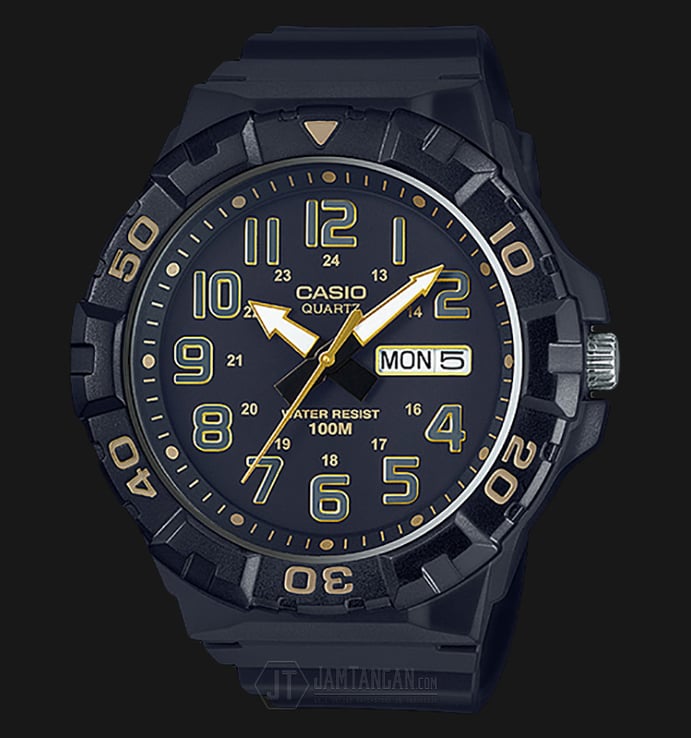 Casio General MRW-210H-1A2VDF Water Resistant 100M Black Resin Band