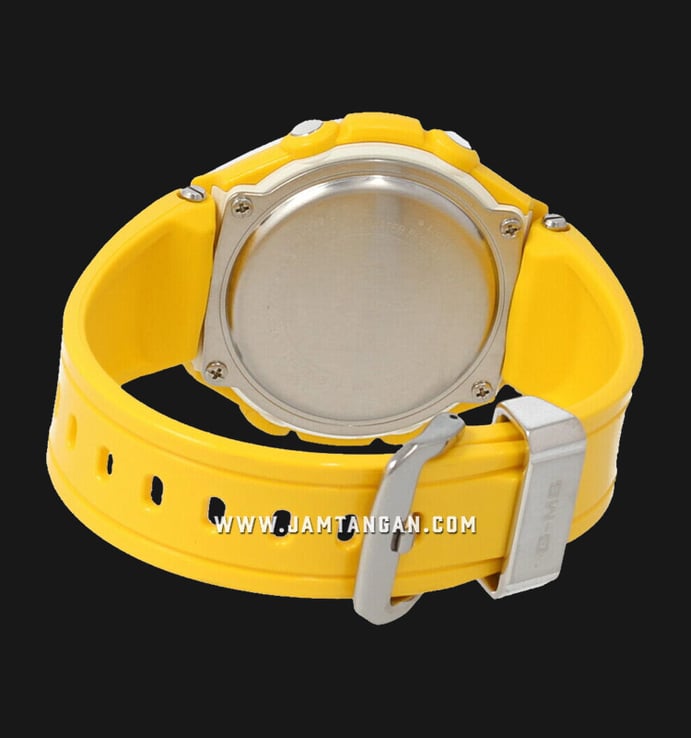 Casio Baby-G MSG Series MSG-400-9ADR Ladies Digital Analog Dial Yellow Resin Band