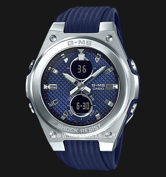 Casio Baby-G MSG Series MSG-C100-2ADR Digital Analog Dial Blue Resin Band