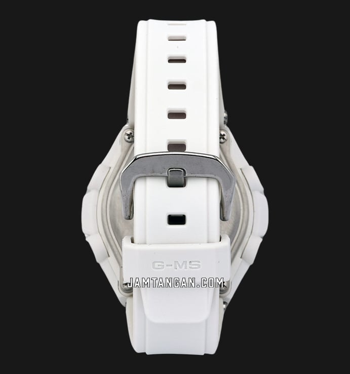 Casio Baby-G MSG-S200-7ADR Ladies Digital Analog Dial White Resin Strap