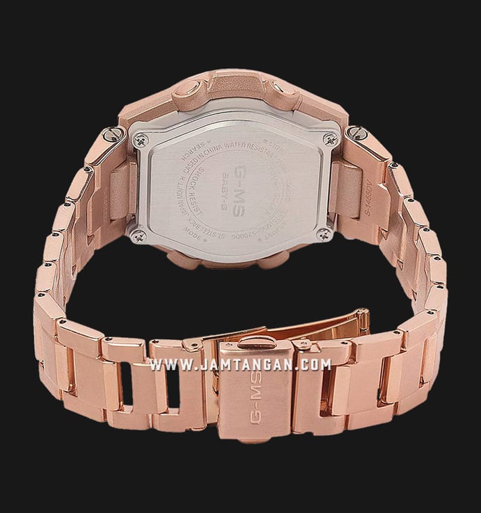 Casio Baby-G MSG Series MSG-S200DG-4ADR Ladies Tough Solar Rose Gold Stainless Steel Band
