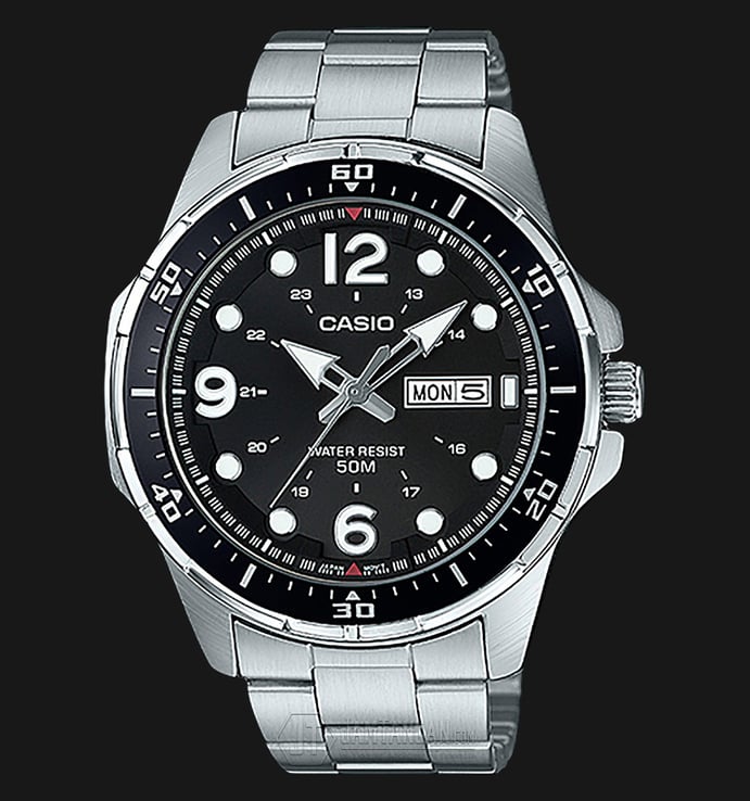 Casio MTD-100D-1AVDF Stainless Steel Watch