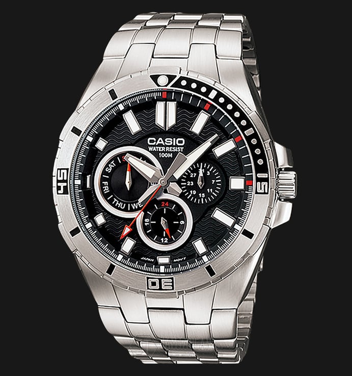 Casio MTD-1060D-1AVDF Stainless Steel Watch