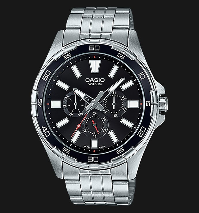 Casio MTD-300D-1AVDF Stainless Steel Watch
