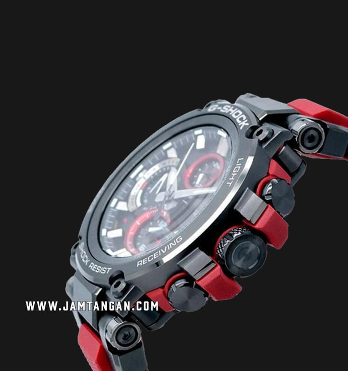 Casio G-Shock MTG-B1000B-1A4JF MT-G Chronograph Baselworld 2018 Black Dial Red Rubber Strap