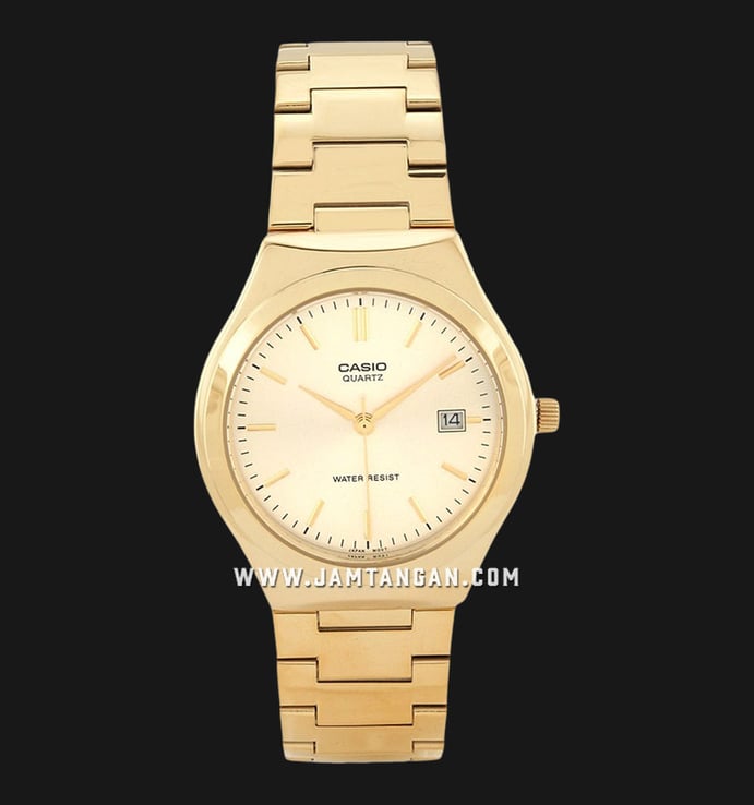 Casio General MTP-1170N-9ARDF Gold Dial Gold Tone Stainless Steel Band