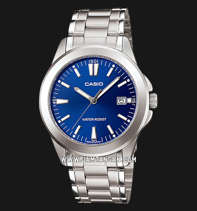Casio General MTP-1215A-2A2DF Enticer Men Blue Dial Stainless Steel Band