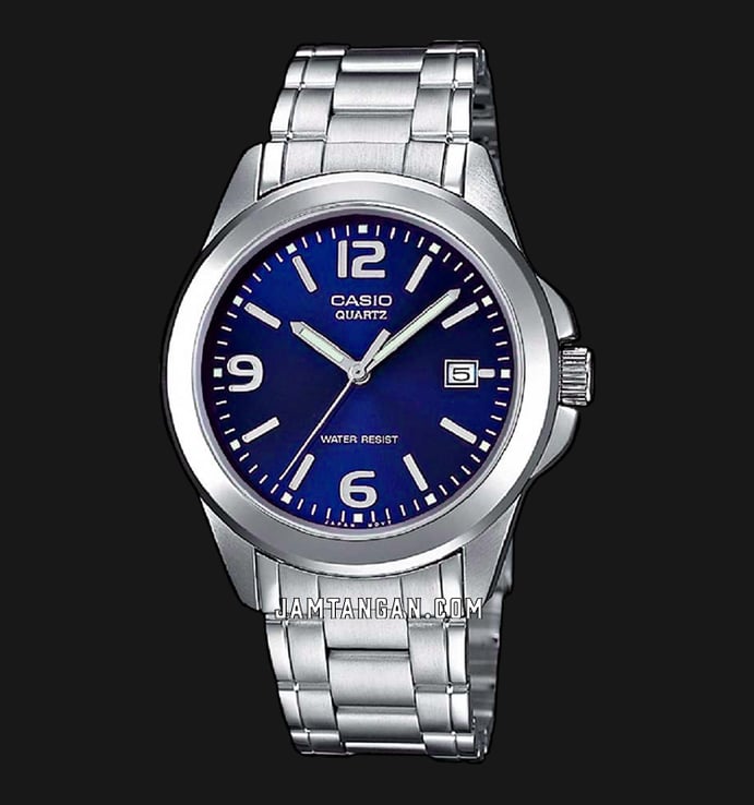 Casio General MTP-1215A-2ADF Enticer Men Blue Dial Stainless Steel Band