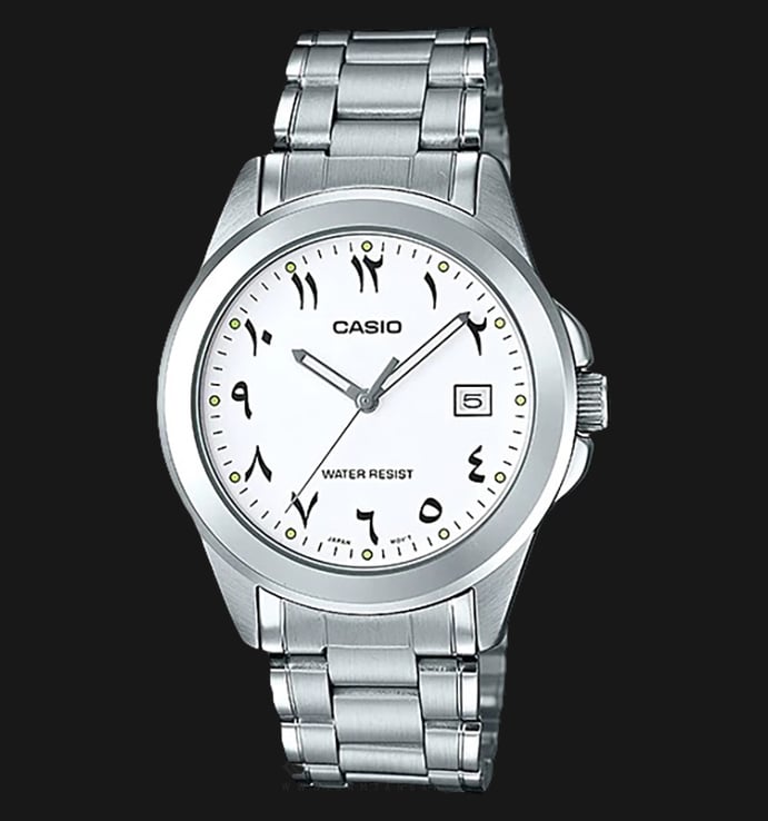 Casio General MTP-1215A-7B3DF White Dial Stainless Steel Band