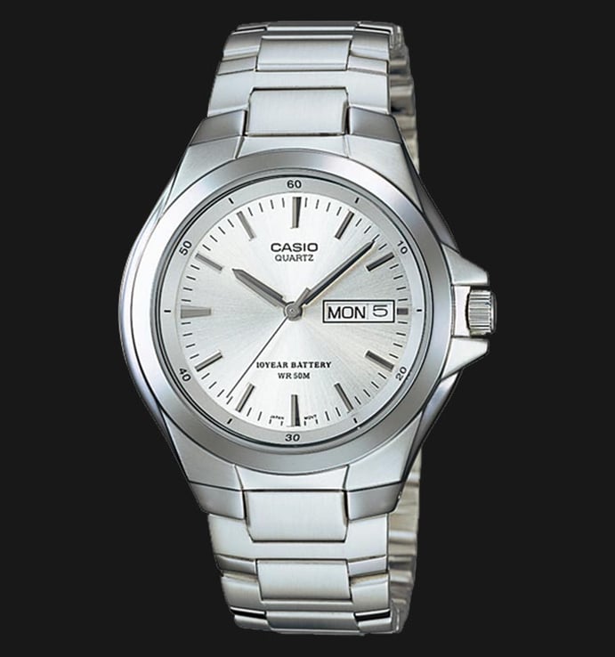 Casio General MTP-1228D-7AVDF White Dial Stainless Steel Strap
