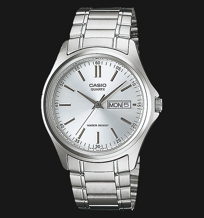 Casio General MTP-1239D-7ADF Silver Dial Stainless Steel Band