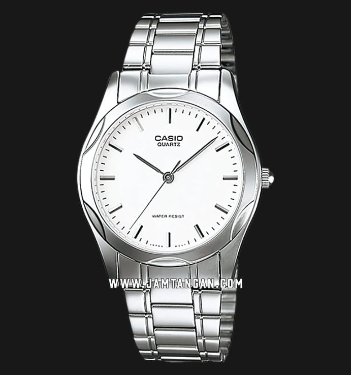 Casio MTP-1275D-7ADF Enticer Men White Dial Stainless Steel Strap