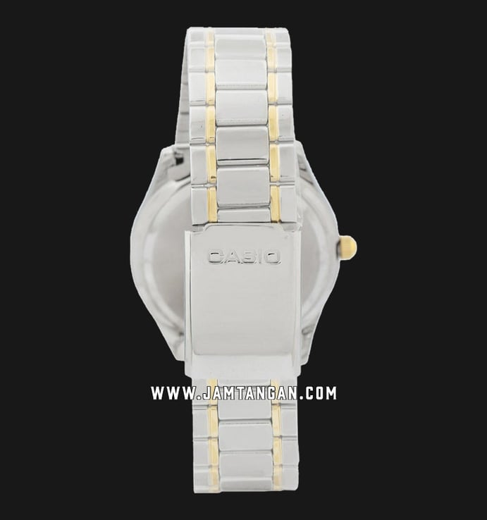 Casio General MTP-1275SG-7BDF Enticer Men White Dial Dual Tone Stainless Steel Strap