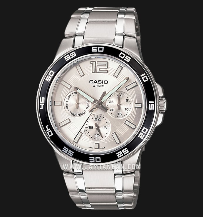 Casio General MTP-1300D-7A1VDF Men Silver Dial Stainless Steel Strap