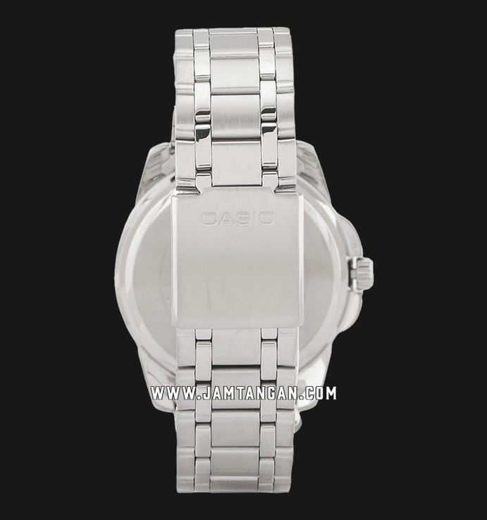 Casio General MTP-1314D-7AVDF Enticer Men Analog White Dial Stainless Steel Band