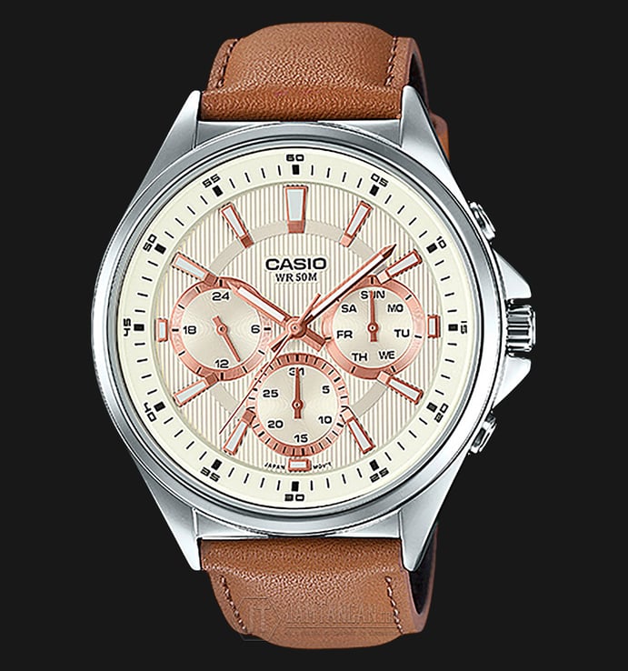 Casio MTP-E303L-9AVDF Enticer Leather Band