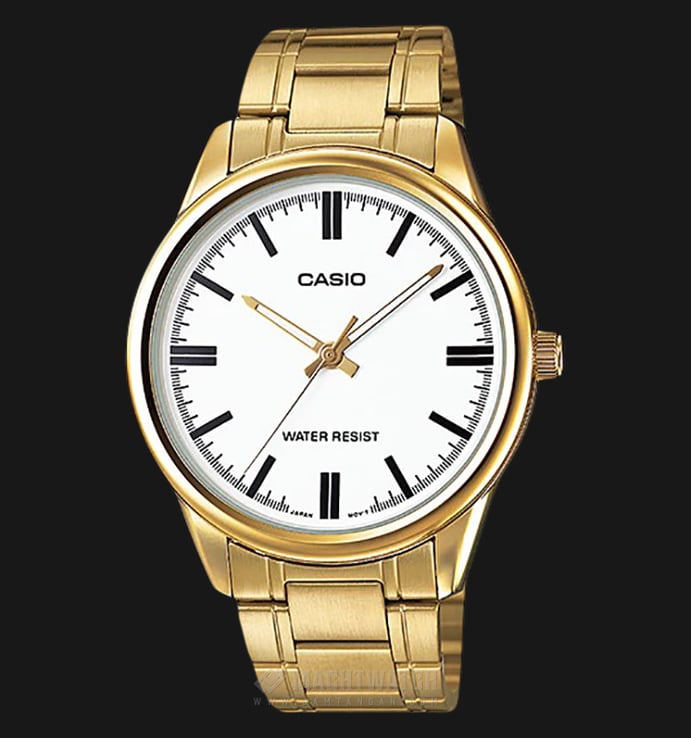 Casio MTP-V005G-7AVDF Silver Dial Gold Stainless Steel