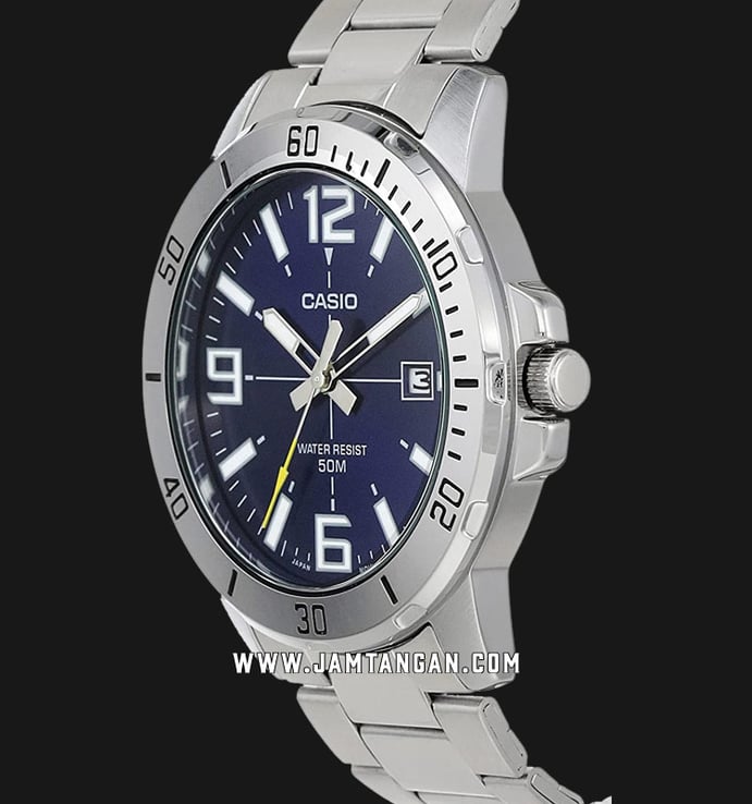 Casio MTP-VD01D-2BVUDF Enticer Men Blue Dial Stainless Steel Band